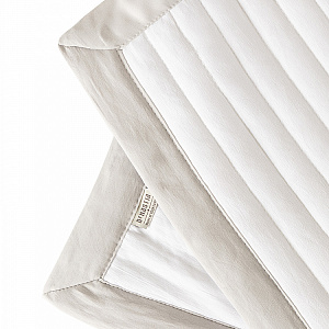 Наволочки декоративные 50x70см 2шт DE'NASTIA Structure строчка белый полиэстер 000000000001224728