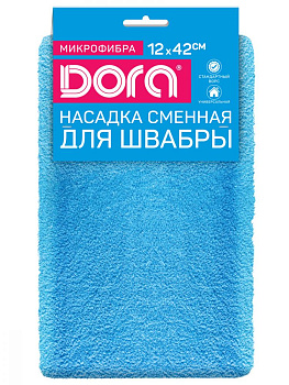 Насадка сменная для швабры 43х12см Dora плотная супервпитывающая микрофибра 2002-009 000000000001204985