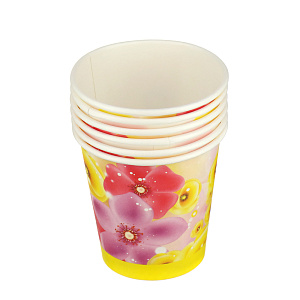 Набор одноразовых стаканов Вальс цветов Европак Трейд, 250мл, 6 шт. 000000000001144342