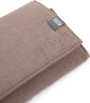 Набор для сушки посуды DE'NASTIA (сушилка+коврик) средний светло-коричневый пластик/полиэстер 000000000001198908