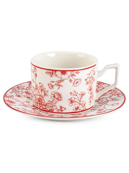 Пара чайная 240мл Red подарочная упаковка фарфор 000000000001228617