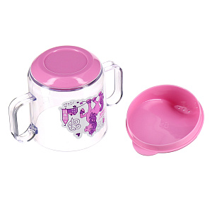 Кружка-Поильник Весёлые животные Lubby, от 6 месяцев, 150мл 000000000001135448