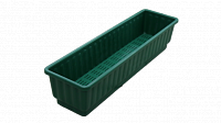 Ящик для цветов и рассады с дренажной решёткой 60х16х13 Зелёный пластик 000000000001194511