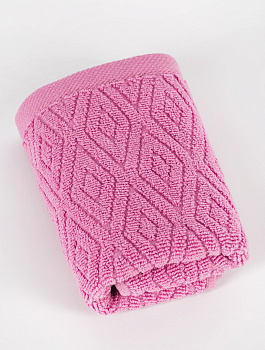 Полотенце махровое 30х60см СОФТИ Ромб светло-лиловый хлопок 100% 000000000001214687