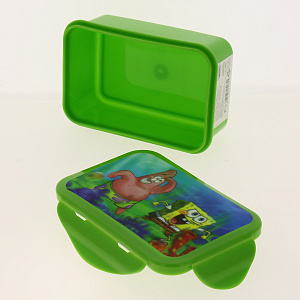 3D Бутербродница с зажимами Губка Боб, 16х10 см 000000000001127628