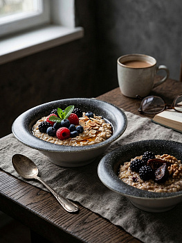 Салатник 13,8см 200мл DE'NASTIA Wabi графит керамика 000000000001231338