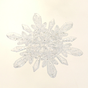 Декоративное украшение 14см Снежинка акрил R010493 000000000001192276