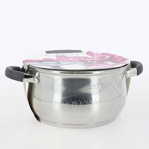 Кастрюля 2,4л 18см CALVE CANTO с крышкой нержавеющая сталь 000000000001211346