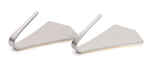 Набор крючков на липучке 4шт 3x4см DE'NASTIA серый нержавеющая сталь 000000000001212663