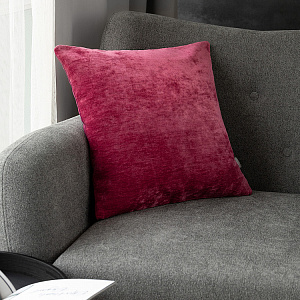 Наволочка декоративная 45х45см DE'NASTIA на молнии фиолетовый велюр меланж полиэстер 000000000001226963