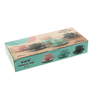 Чайный набор Розовые мечты Коралл, 12 предметов 000000000001166783