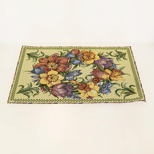 Салфетка декоративная 32х45см из гобелена с МВГО в ассортименте оверлок 100% полиэстер 000000000001192520