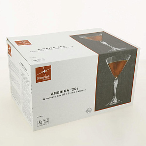 AMERICA'20s Набор бокалов для мартини 6шт 245мл BORMIOLI ROCCO стекло 000000000001206463