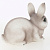 Фигурка декоративная 15см Кролик №1 в ассортименте гипс 000000000001213230