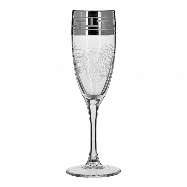 Набор фужеров для шампанского 6шт 170мл ПРОМСИЗ Греческий узор стекло 000000000001121599