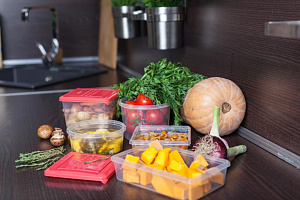 Круглая емкость Pattern Plast Team, 0.5л 000000000001106604