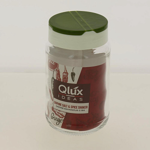 Диспенсер для соли/перца/специй370млFACKELMANN StyleПрямой двойная крышка стекло 000000000001194399