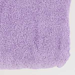 Простыня махровая 190х200см АЛТЫН АСЫР гладкокрашеная плотность 380гр/м2 без бордюра сиреневая хлопок 000000000001206102