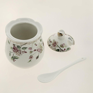 Баночка для мёда 320мл Balsford СТЕФАНИЯ с ложкой подарочная упаковка фарфор 176-42014 000000000001203915