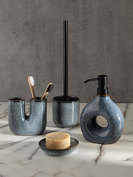 Мыльница DE'NASTIA reactive Deco серый керамика 000000000001227000