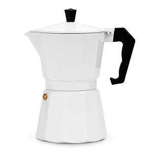 Кофеварка гейзерная 300мл индукция белый алюминий 000000000001220188