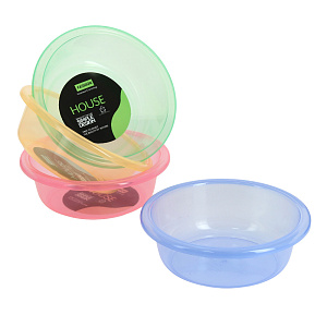 Миска 1,2л 20см прозрачная пластик 000000000001176196