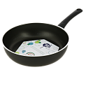 Сковорода 26см TVS Cook Pan бакелитовая ручка антипригарное покрытие черный алюминий 000000000001208152