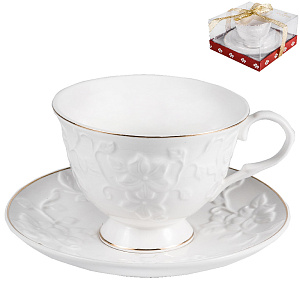 Пара чайная 220мл/блюдце BALSFORD Грация Агава подарочная упаковка фарфор 000000000001193989