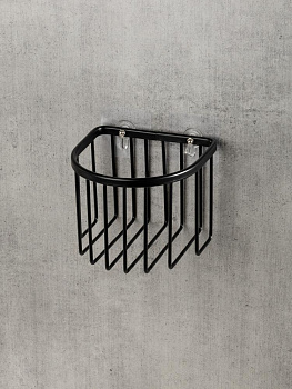 Держатель для туалетной бумаги 13,7x13x10,5см DE'NASTIA черный алюминий 000000000001227447