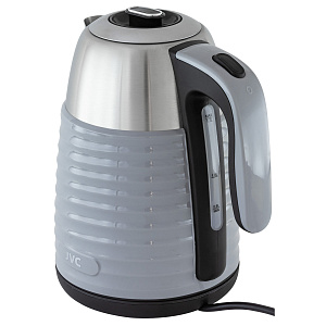 Чайник электрический 1,7л JVC JK-KE1725. Мощность 2200Вт. Автоматическое отключение. Защита от включения без воды. Нержавеющая сталь пластик. 000000000001211364