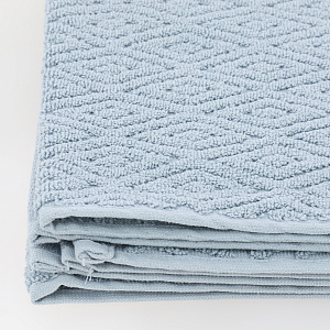 Полотенце махровое 70х130см СОФТИ Ромб светло-голубой хлопок 100% 000000000001214702