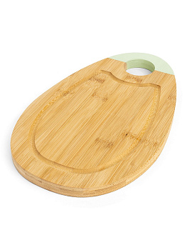 Доска разделочная 30x18x1,5см DE'NASTIA цветной край мятный бамбук 000000000001220164