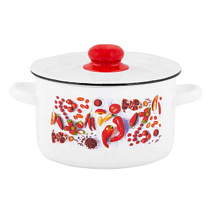 Кастрюля 7л APPETITE Паприка цилиндрическая эмаль 000000000001224955