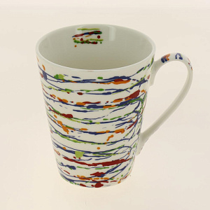 Кружка 330мл BALSFORD Абстракция силиконовое ситечко подарочная упаковка фарфор 000000000001185115