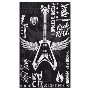 Полотенце кухонное Доляна Rock'n'roll 35х60см 100%хл 160г/м2 4136455 000000000001200814