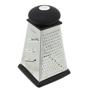 Терка 4-х гранная 21,5х12,5х12,5см TALLER Анабель черный нержавеющая сталь 000000000001020744