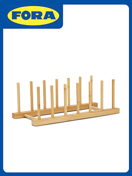 Подставка для посуды 6-ти местная 29,5х11,5х10,5см FORA бамбук 000000000001221633