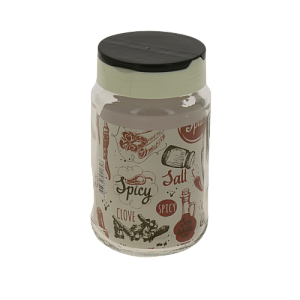 Диспенсер для соли/перца/специй370млFACKELMANN StyleПрямой двойная крышка стекло 000000000001194399