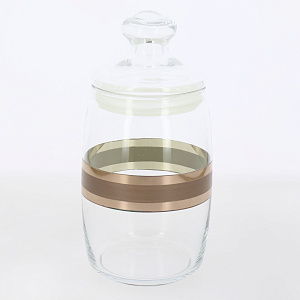 Банка CESNI 1000мл Ампир с узором цвет Рубин Гусь-Хрустальный RV79-425/S 000000000001200636