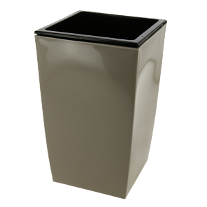 Кашпо для цветов 2,5л 160х160х260мм GARDENPLAST ЖАСМИН со вставкой капучино пластик 000000000001207382