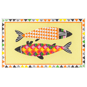 Полотенце кухонное Доляна Fish 35х60см 100%хл 160г/м2 4136470 000000000001200817