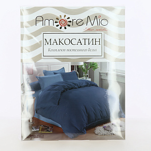 Комплект постельного белья 2-спальный Amore Mio Adriana пододеяльник 175х215см простыня 180х210см наволочка 70х70см-2шт макосатин полиэстер 000000000001213222