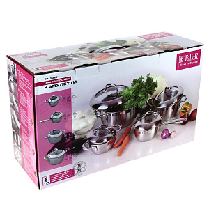 Набор посуды 8 предметов TALLER (5л/2,8л/900мл/1,4л) TR-1027 000000000001006205