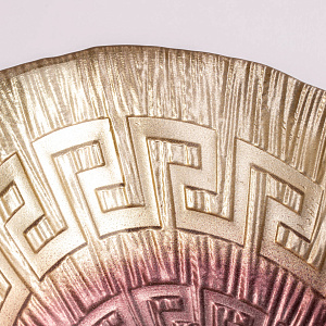 Блюдо овальное 21см GLASSCOM шампань розовый стекло 000000000001211806