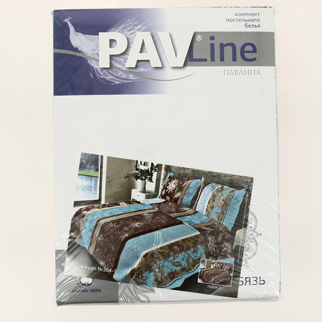 Комплект постельного белья  1,5спальное  «Павлина»«PAVLine»микс,бязь,100%хлопок 000000000001197998