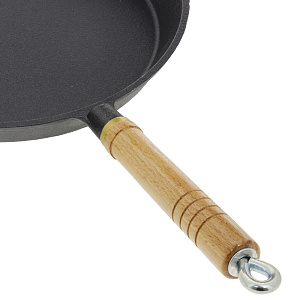 Сковорода 26см деревянная ручка чугун Ф260 HE99 000000000001153033