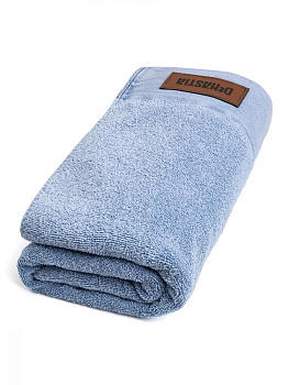Полотенце махровое 70х130см DE'NASTIA Джинс эффект голубой хлопок-100% 000000000001214343