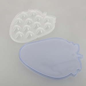 Форма для льда 16,5х19,5х1см МУЛЬТИДОМ Клубничка пластмасса 000000000001205901