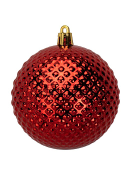 Декоративное украшение Набор шаров 3шт 6см красный пластик 000000000001224139