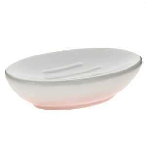 Мыльница Gradient, бело-розовая 000000000001176495